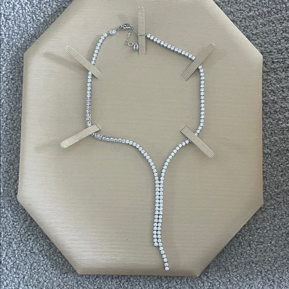 Swarovski Matrix Y necklace